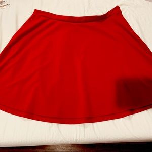 Soft, Red A-Line Skirt